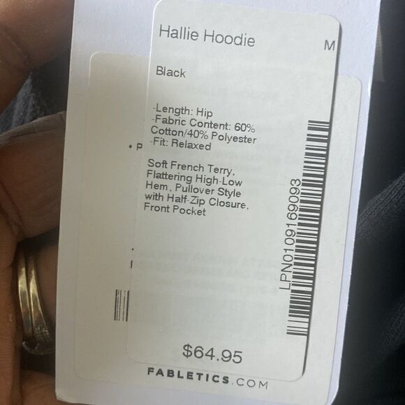 Fabletics  Hallie Hoodie Sweat Jacket M - Picture 6 of 6